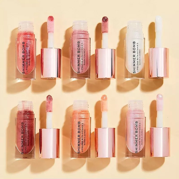 OEM 6 色自有品牌有机光泽色彩裸色微光迷你唇彩